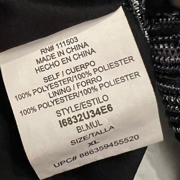 Lily Rose Dress Womens Size XL Gray Blue Sheath Pencil Shimmer Stretch Pullover - Picture 7 of 8